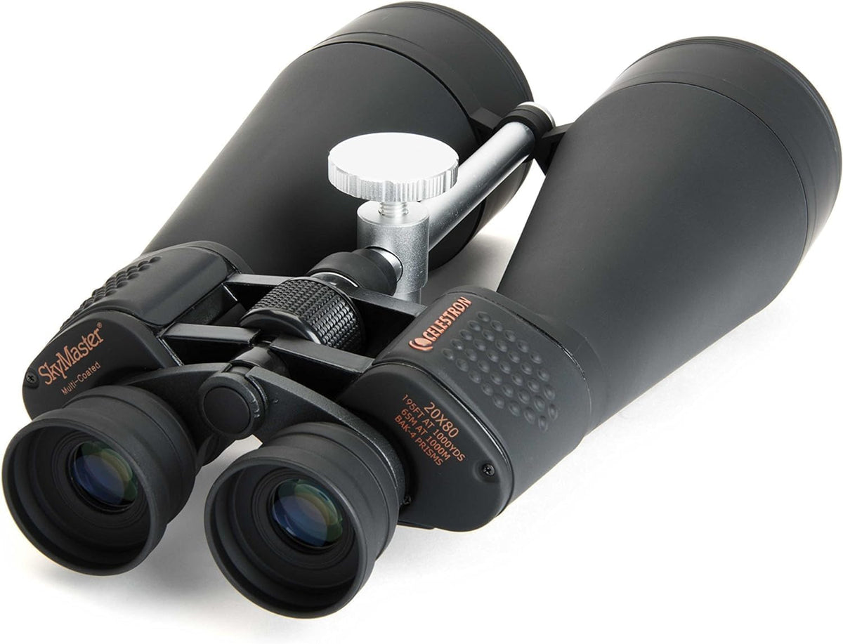 Celestron 71018 SkyMaster 20x80 mm Jumelles à Prisme de Porro avec Objectif Multicouche, Verre à Prisme BaK-4 et étui de Transport, Noir