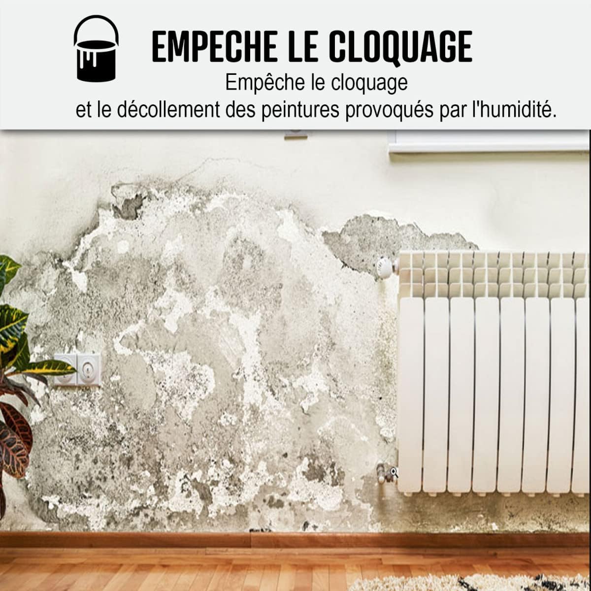 ARCANE INDUSTRIES Peinture anti humidité pour mur salle de bain et intérieur | Traitement préventif des moisissures : ARCASCREEN - 10 L (jusqu'à 40 m