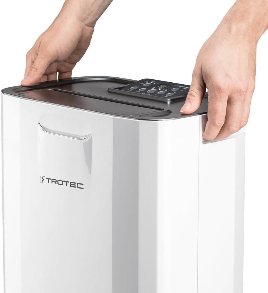 TROTEC Déshumidificateur Confort TTR 57 E | Capacité de déshumidification 9l/24h | Taille de locaux recommandée 50 m³