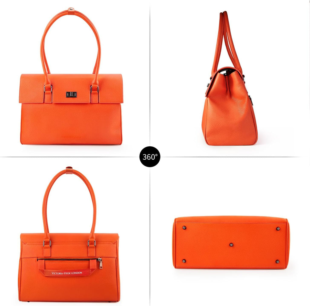 VICTORIA HYDE Sac à main élégant pour femme - Grand sac à bandoulière - Sac à main pour ordinateur portable - Porte-documents - Sac à main de