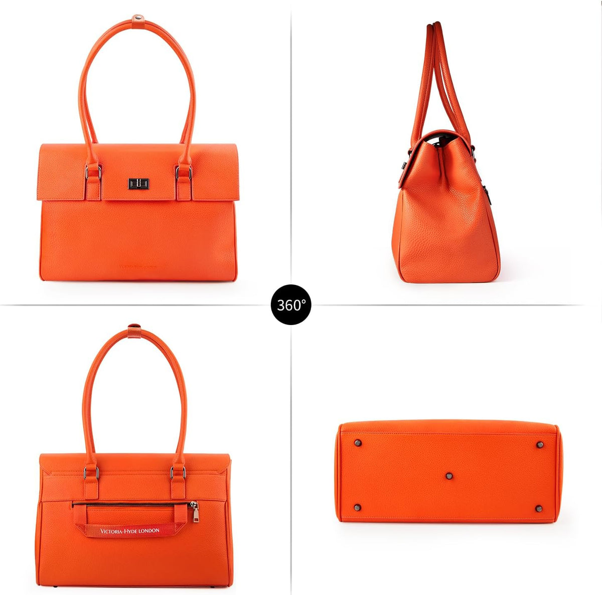 VICTORIA HYDE Sac à main élégant pour femme - Grand sac à bandoulière - Sac à main pour ordinateur portable - Porte-documents - Sac à main de