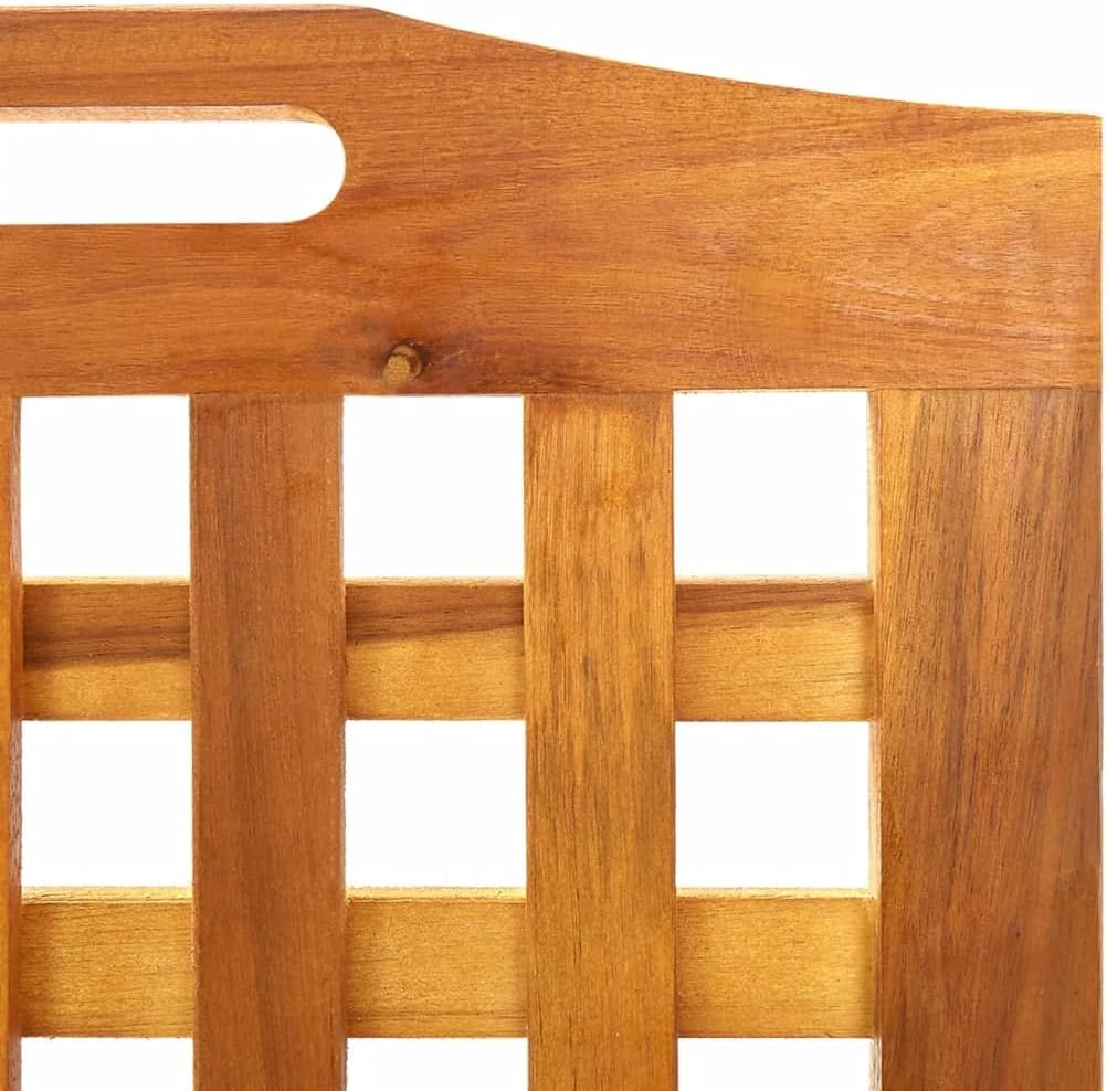 Paravent intérieur 3 Panneaux Pliables, Séparateur de pièce, Ecran d'Intimité Paravent Chambre à Coucher Maison Balcon, 121x2x170 cm Bois d'acacia