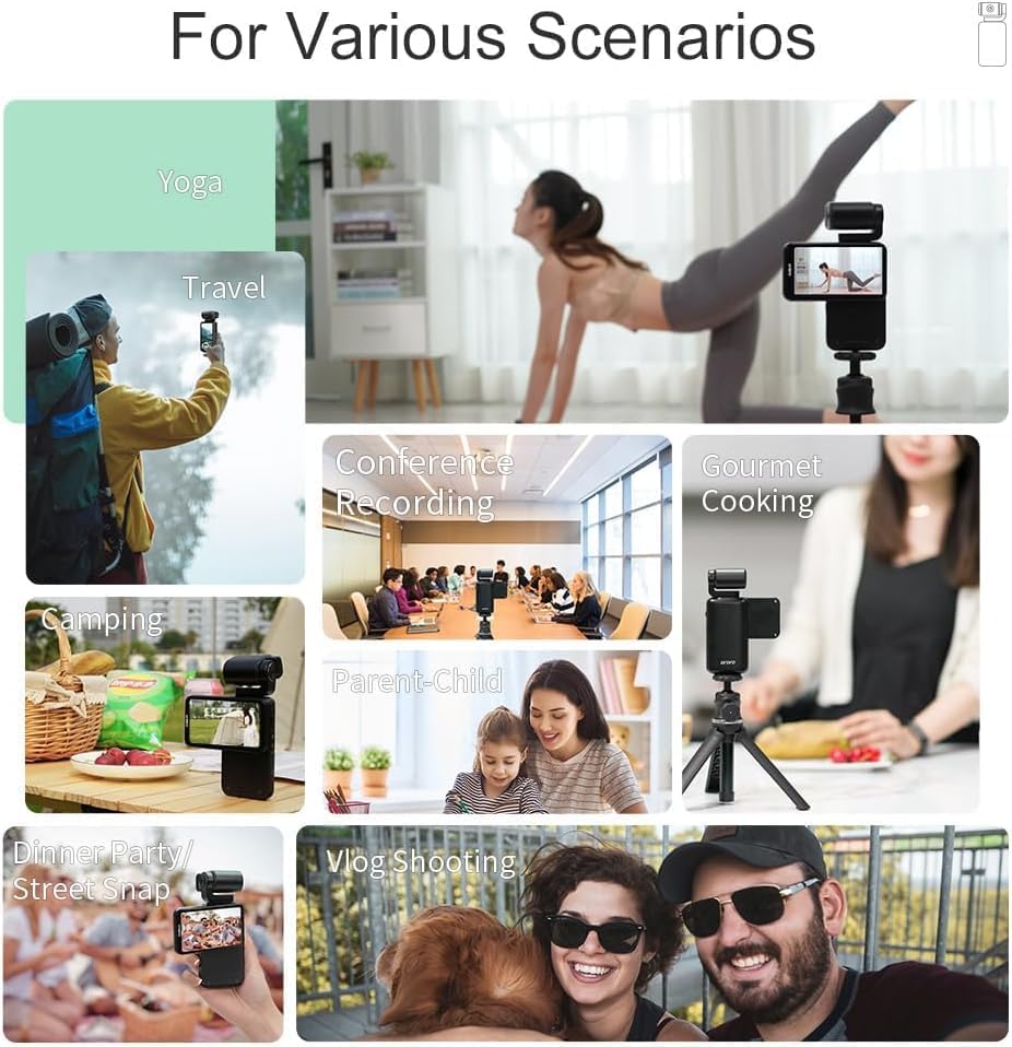 ORDRO M3 Caméra Vidéo Portable 5K/30fps Caméscope Vlogging Caméscope avec écran tactile rotatif de 3,5 pouces pour YouTube TikTok Video Vlog