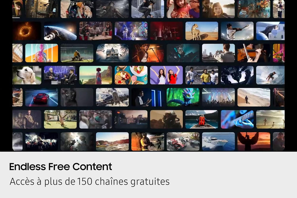 TV 55 Pouces Crystal UHD 55U8075F 4K Smart TV, Bluetooth, WiFi, Airplay, Crystal Processor 4K, HDR, Q-Symphony, Knox Security, Gaming Hub, Bixby, Applications opérateurs intégrées