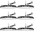 6 PC 200W UFO LED Lights Projecteur,Spot intérieur 30000lm 6000k Froid Blanc, LED High Bay Light ip65 imperméable