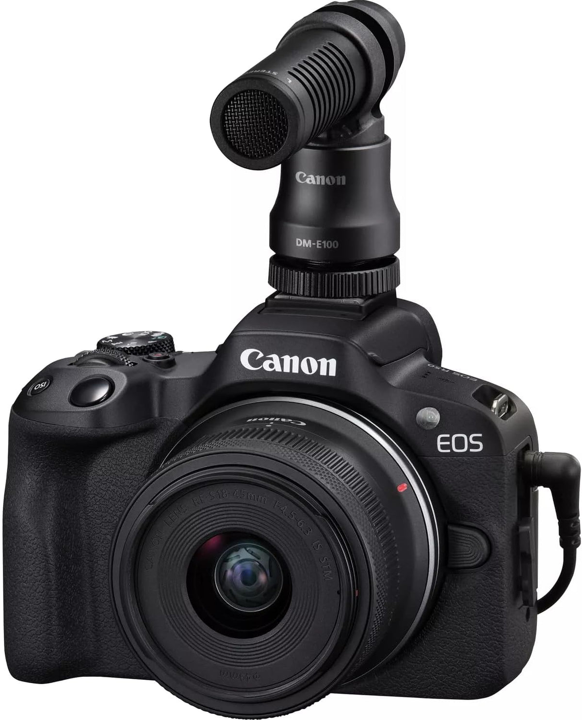 Kit créateur de Contenu UGC Canon EOS R50 - Appareil Photo Hybride APS-C 4K, Wi-FI, Bluetooth, Compact, idéal pour Le vlog, pour débutants et Professionnels