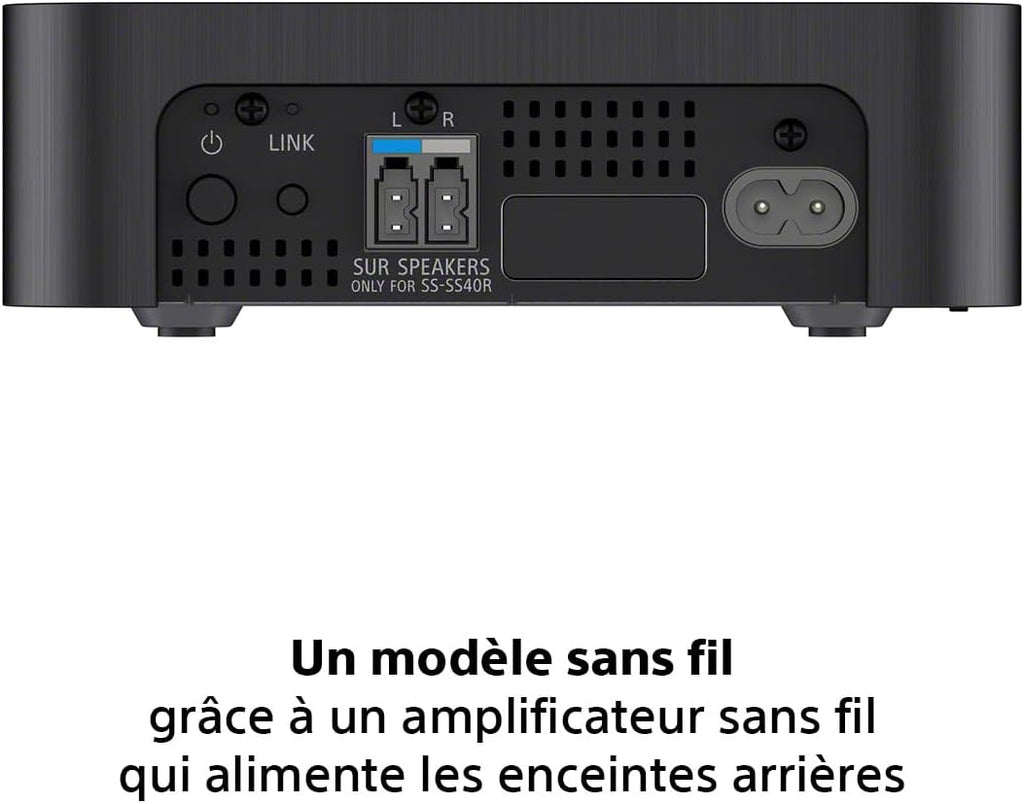 HT-S40R - Barre de Son 5.1ch Home Cinéma avec Enceintes Satellites sans Fil, Noir