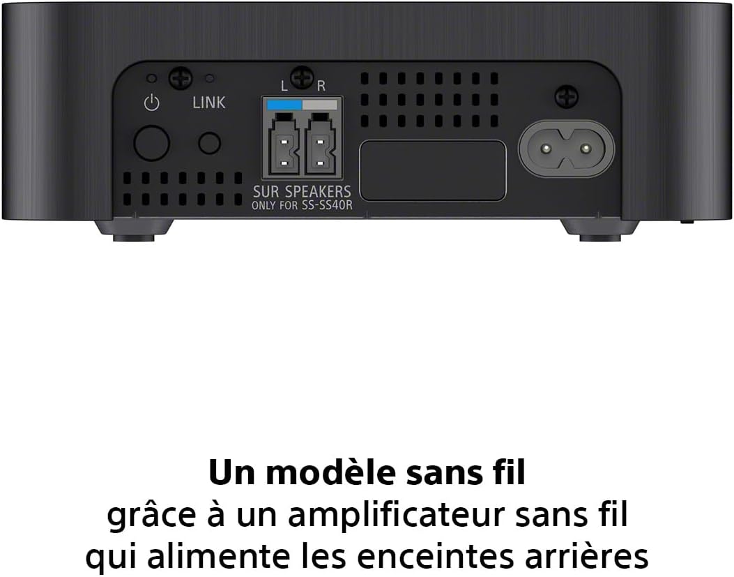 HT-S40R - Barre de Son 5.1ch Home Cinéma avec Enceintes Satellites sans Fil, Noir