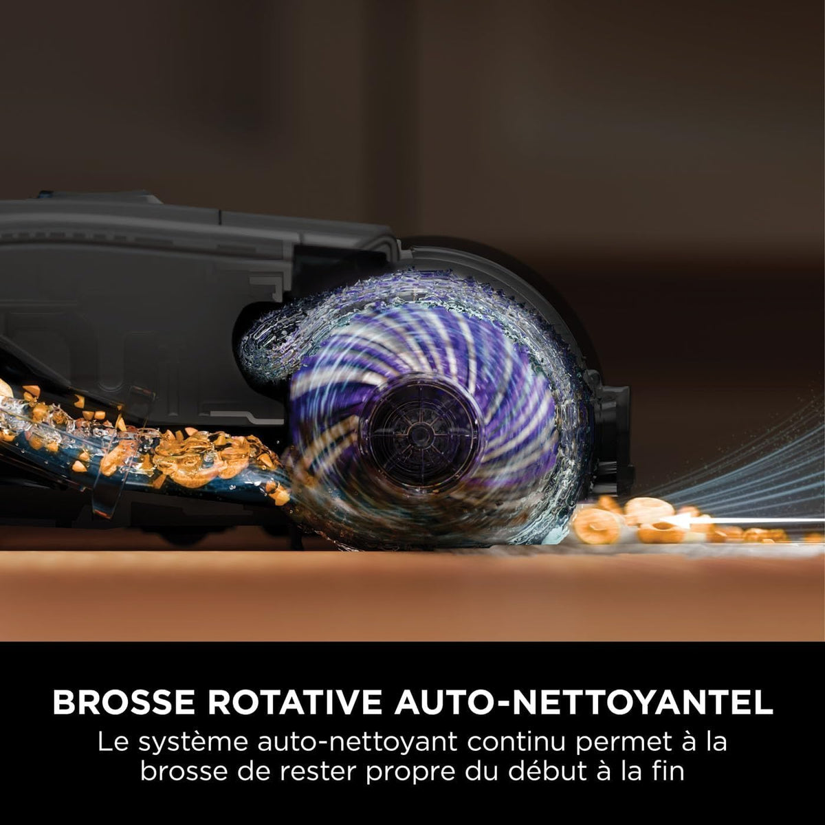 Shark HydroVac Nettoyeur sans fil sols durs, brosse roulante antimicrobienne et solution multi-surfaces neutralisant les odeurs, autonettoyant, aspire,nettoie saletés humides et sèches, gris,WD210EUCP