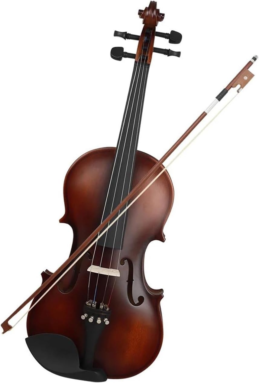 Ensemble D'instruments De Violon Violon 4/4 Professionnel Pour Adulte Fait Main Avec Étui Archet Et Cordes