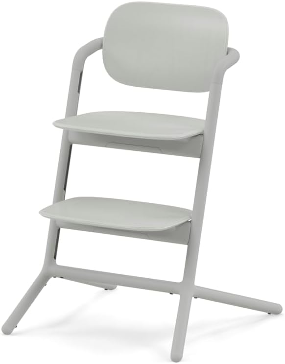 CYBEX Gold LEMO Chaise Haute ; Grandit avec l’Enfant, 3 - 99 ans ; Peut être utilisée dès la naissance grâce à des attaches séparées ; Aluminium / Plastique; Suede Grey
