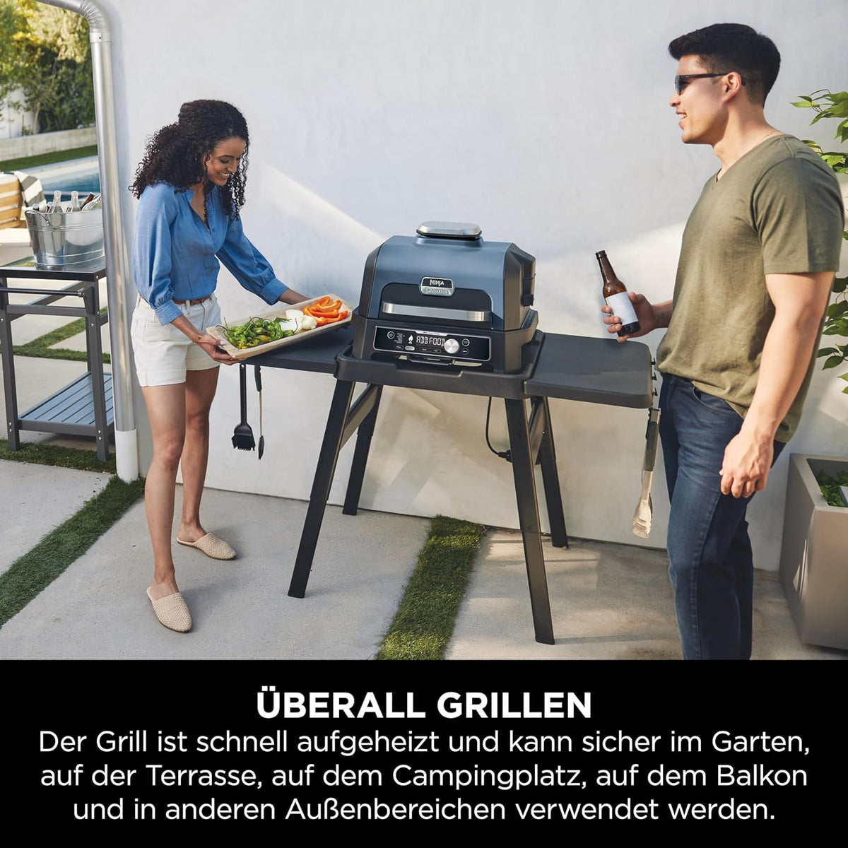 Ninja Woodfire Pro Connect XL Elektrischer BBQ Smoker Grill
