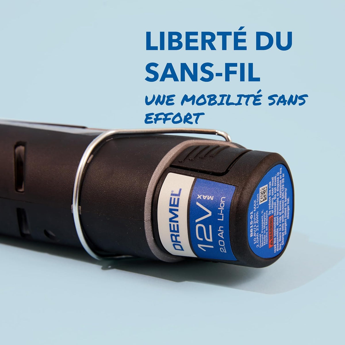 Dremel 8240 5/65 outil multi-usage sans-fil batterie 12V 2Ah, kit outil multi-usage avec 2 Batteries, 5 Adaptations, 1 boîte Platinum, 65 Accessoires