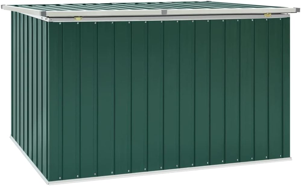 Homiuse Coffre de Rangement Extérieur 171x99x93 cm - Abri de Jardin en Acier Vert - Boîte de Stockage pour Extérieur