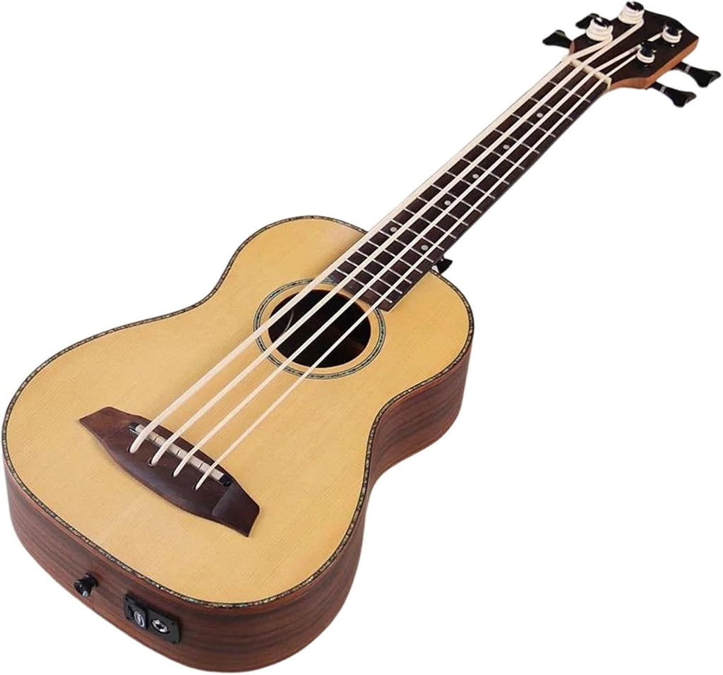Ukulélé Professionnel Ukulélé Électrique De 28 Pouces Avec Table En Épicéa Massif Finition Mate Mini Guitare À Quatre