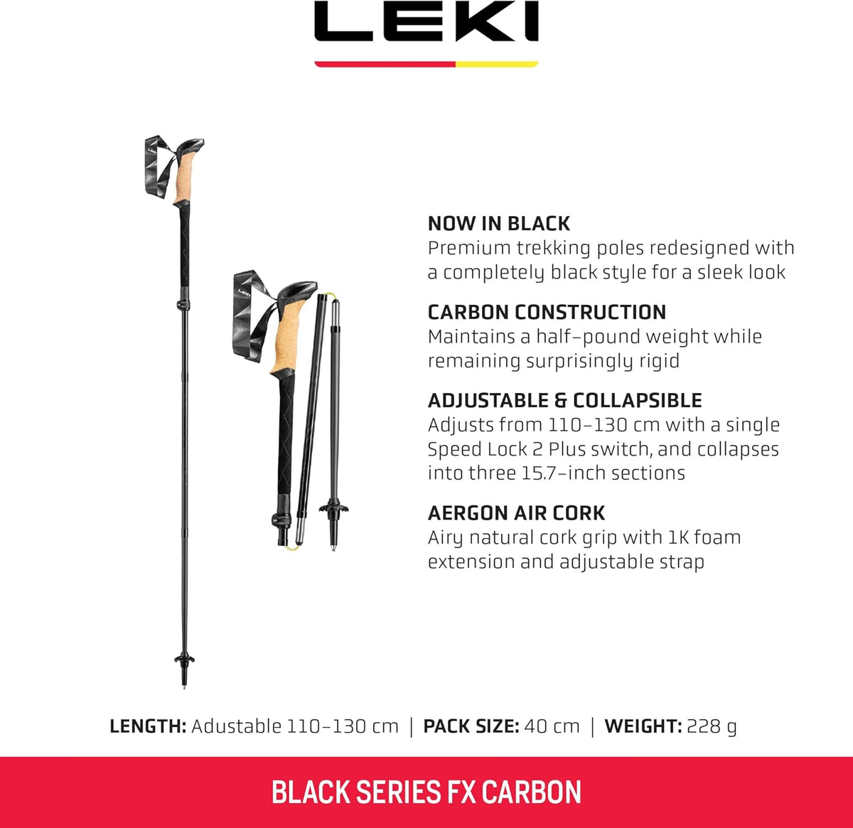 Black Series FX Carbon - Bâtons randonnée