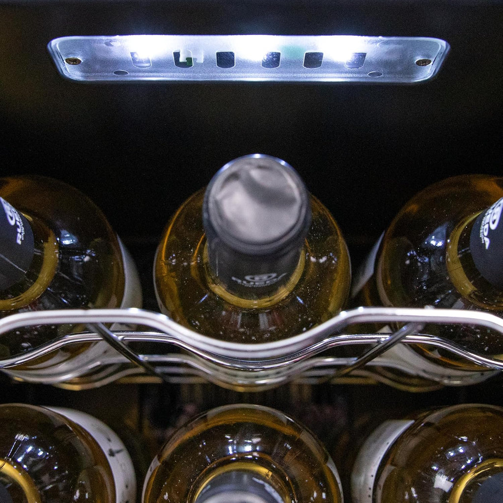 Cecotec Cave à vin 34 bouteilles Bolero grandsommelier 34030 black compressor, 80 L, Refroidissement par compresseur, Température réglable de 5 à 18°C, Commande tactile, Affichage, LED intérieur.