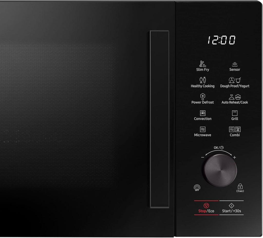 MC28A5137KK/E1 Micro-ondes combiné avec grill et air chaud, 900 W, 28 l, AirFry, Power Defrost, intérieur en céramique émaillée résistant aux rayures, noir