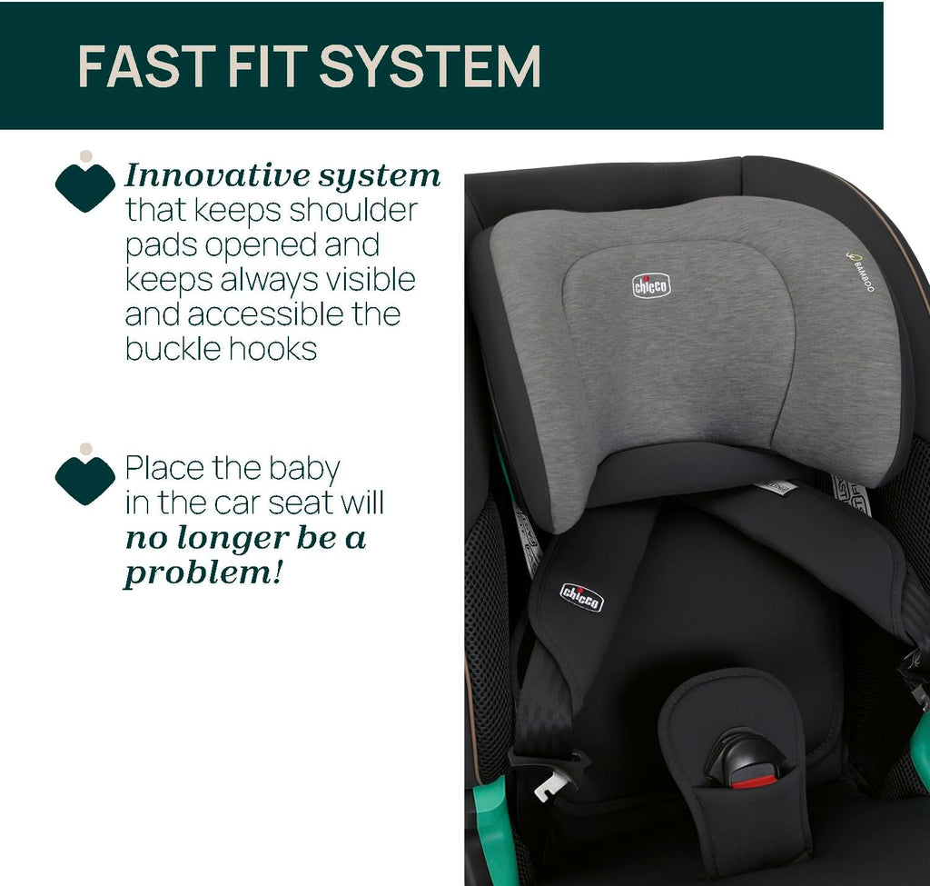 Chicco Siège Auto Seat&Go I-Size, avec Système Isofix, pour Enfants Mesurant Entre 76 et 150 cm, Utilisable à Partir de 15 Mois, Rembourrage Supplémentaire, Réducteur Inclus