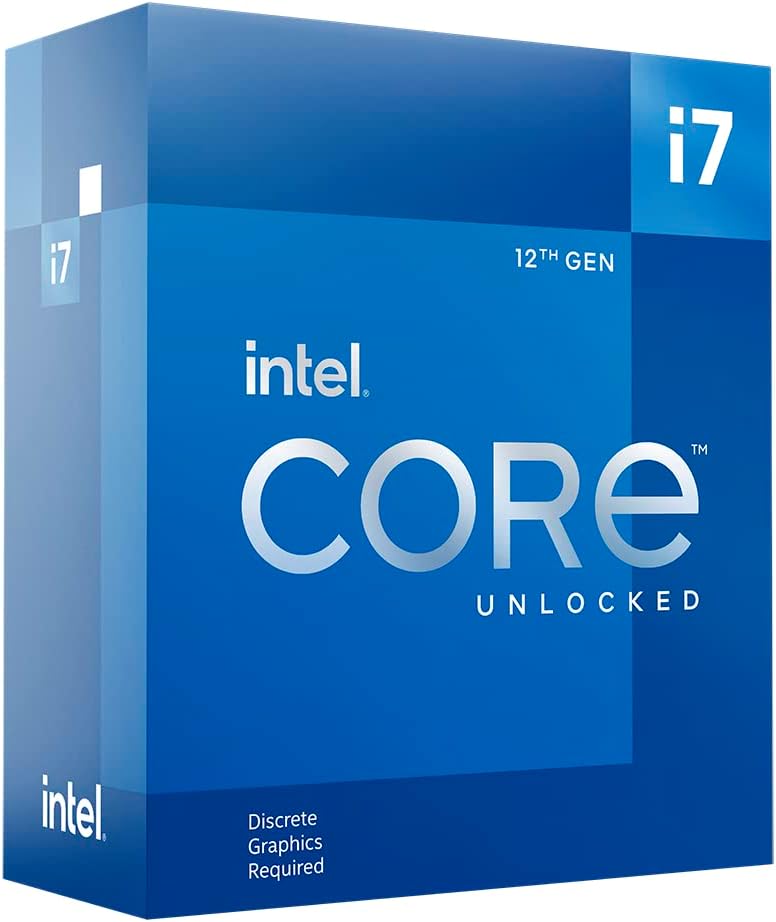 Core™ i7-12700KF, processeur pour PC de Bureau, 12 cœurs (8P+4E) jusqu'à 5,0 GHz, LGA1700 chipset série 600 125 W