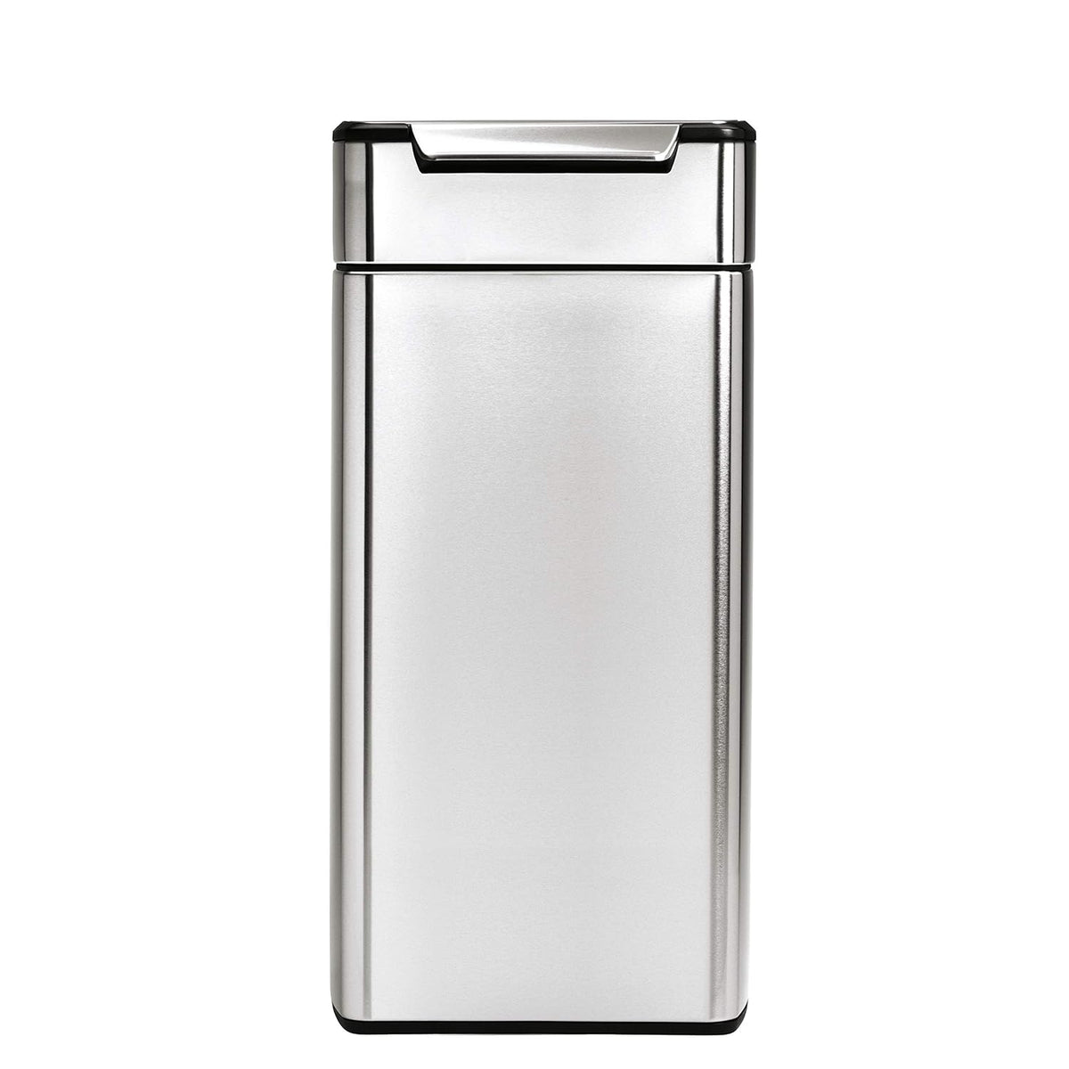 simplehuman CW2015 poubelle rectangulaire à touch-bar, poubelle de cuisine, acier inoxydable brossé, 30 litres