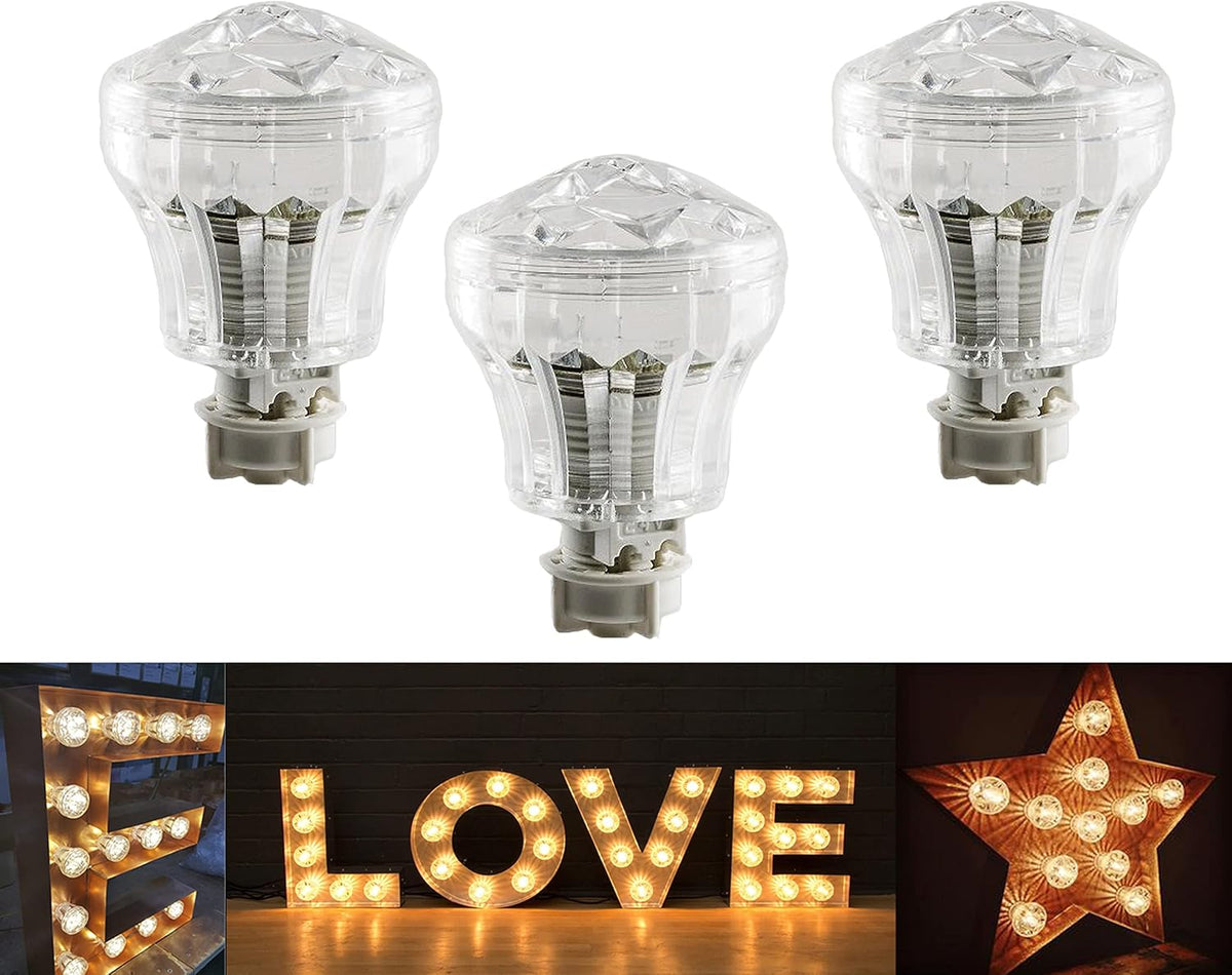 Premier Bond Distribution Lot de 50 ampoules LED E10 24 V 1,0 W Blanc chaud 3000 K 60-65 lm 45 mm