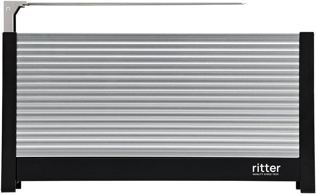 ritter volcano 3, grille-pain compact à 2 fentes longues avec réchauffe-pain, fabriqué en Allemagne