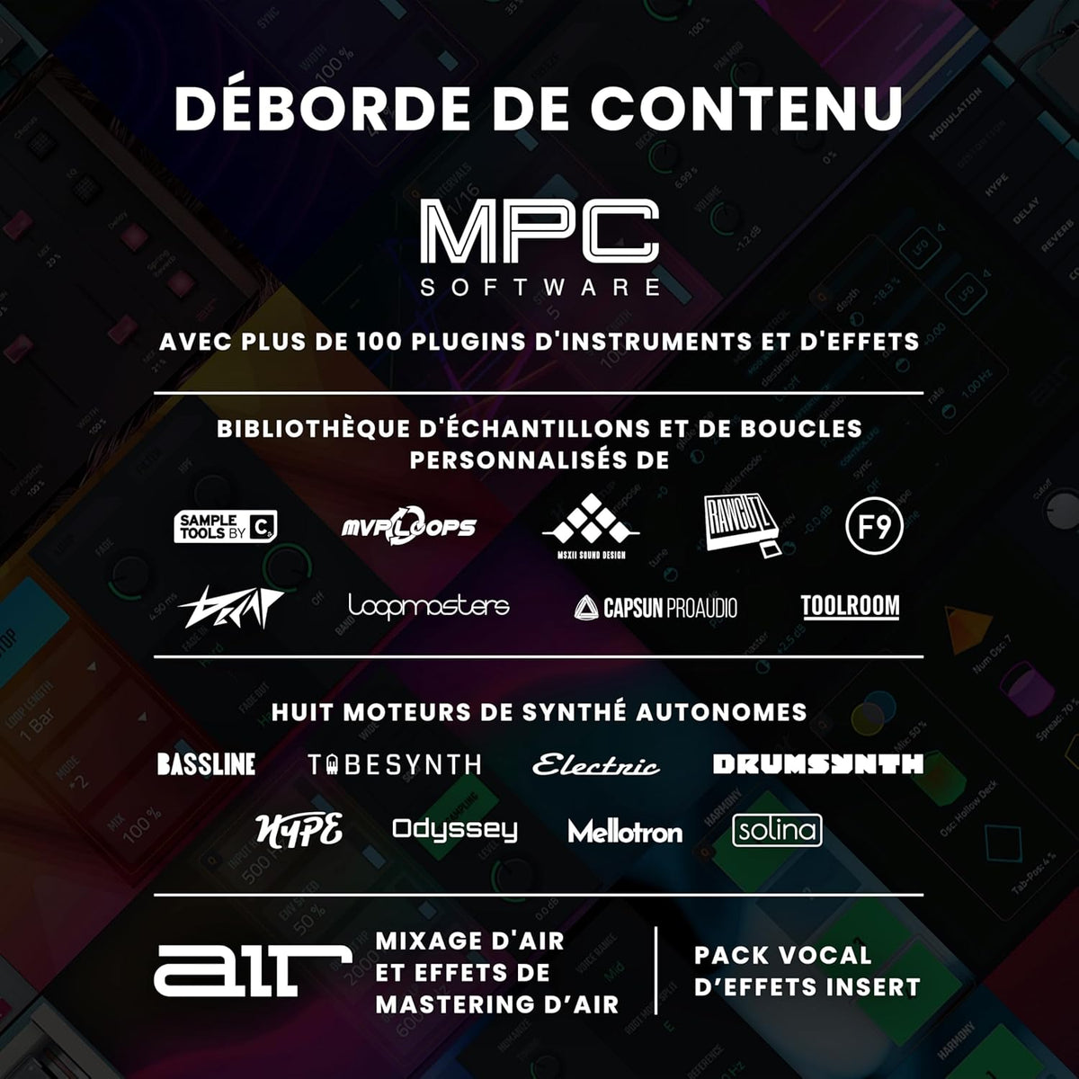 Akai Professional MPC Studio - Contrôleur MIDI Beat Maker avec 16 pads RVB sensibles à la vélocité, logiciel MPC, Touch Strip assignable et écran LCD