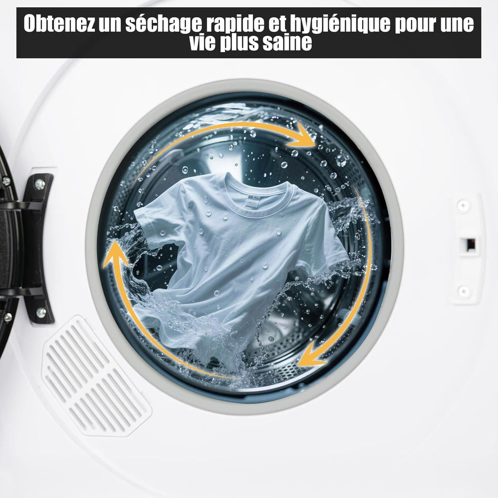 LEADZM sèche-linge pompe a chaleur 1000W 3KG,sèche linge portable pour appartements, maison, dortoir,49 x 43 x 61 cm