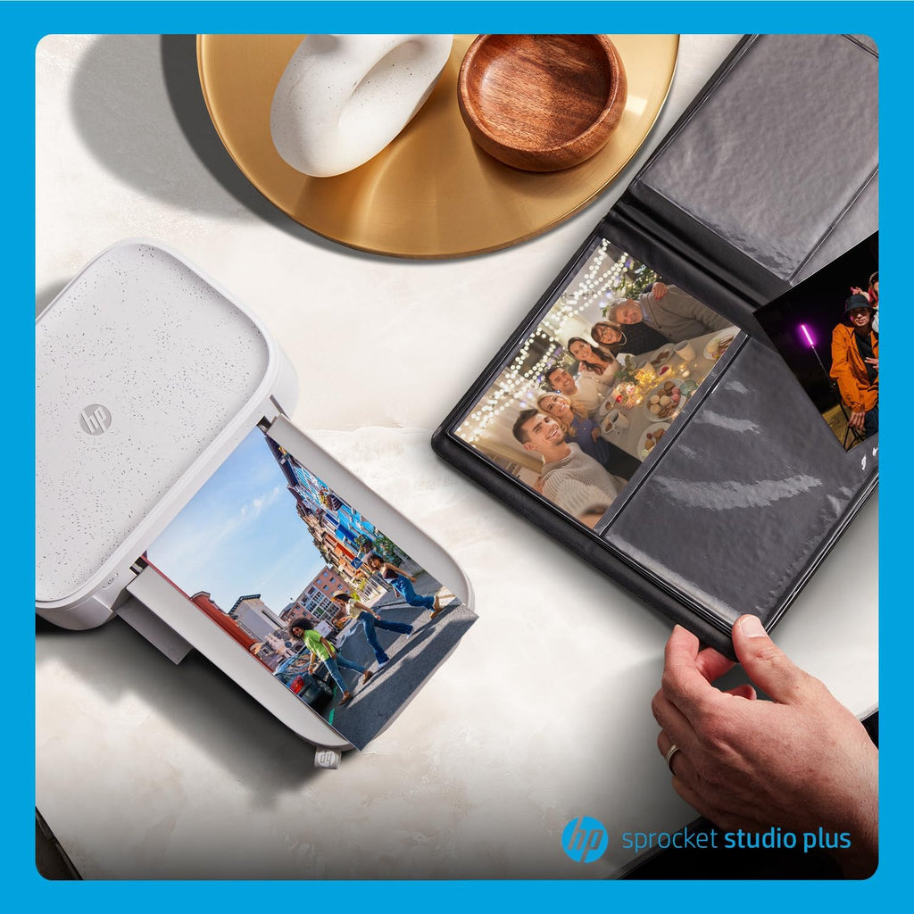 Sprocket Studio Plus 4x6 Imprimante Instantanée – Pack 118 Feuilles & Cartouche – Wi-FI