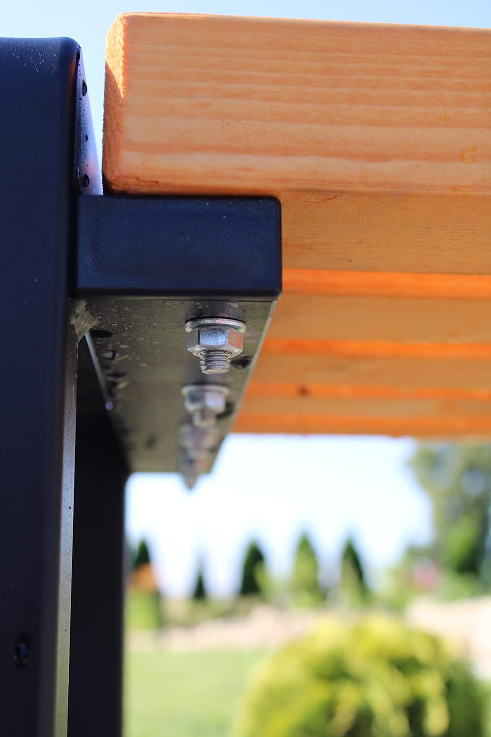 Primario Grande Banc de Jardin Extérieur en Bois - Capacité de Charge 350kg - Banquette pour Parc Grande-BO Chêne Clair, 150cm - Longueur du Siège