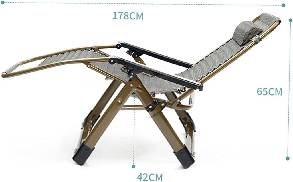 DANNMPX Chaise Longue Chaise Longue De Patio avec Oreiller Amovible, Appuie-tête, Transat Soleil, Inclinable pour Extérieur, Cour Intérieure, Camping Pliante Relaxation