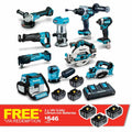 18V BRUSHLESS 10 PIECE 3 X 5.0AH COMBO KIT DLX1030PT