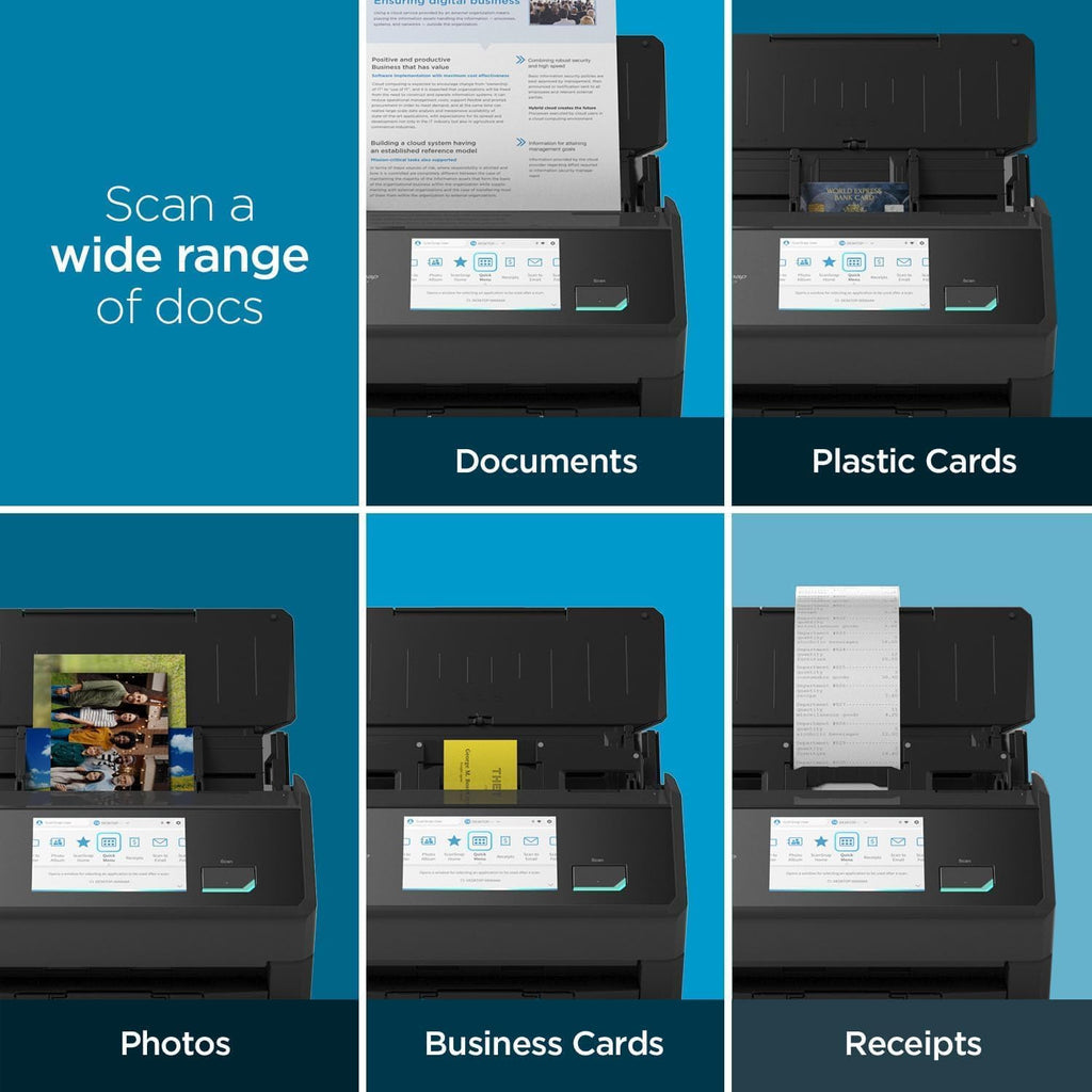 Ricoh ScanSnap iX2500 Scanner ADF 600 x 600 DPI A4 Noir (Ricoh ScanSnap iX2500 - Scanner de documents - Double CIS - Recto verso - 279 x 432 mm - 600 dpi x 600 dpi - jusqu'à 45 ppm [mono] / jusqu'à 45