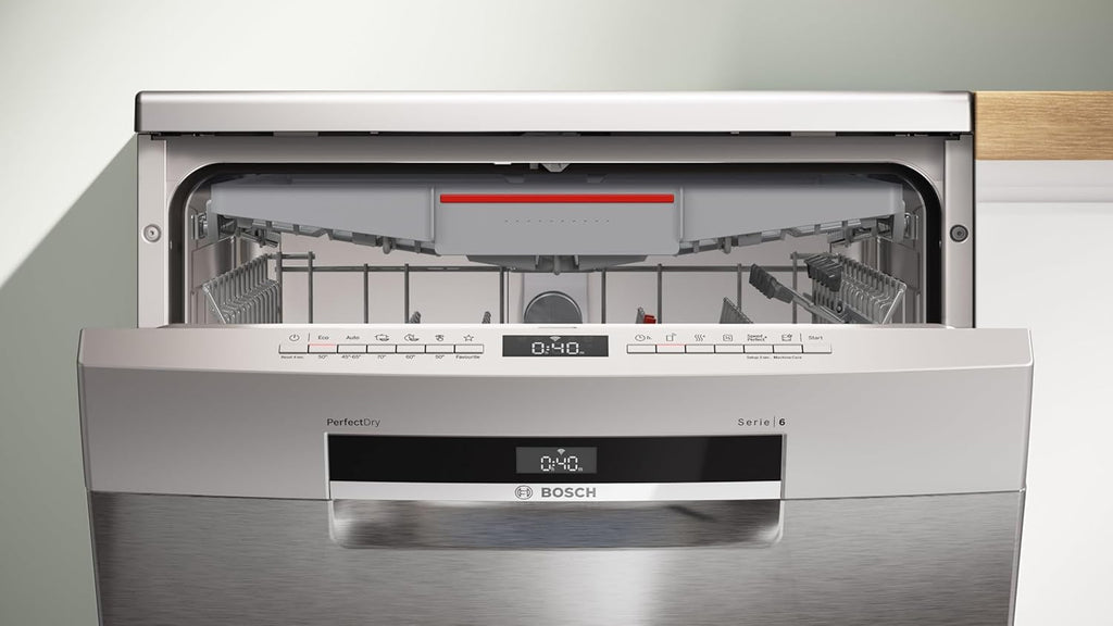 Bosch SMS6ZCI11F, Série 6, Lave-vaisselle 60cm, Pose-libre, Acier brossé anti-traces