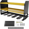 Gucagle Organisateur d'outils électriques, support mural robuste pour outils de garage, étagère de rangement, support de perceuse pour atelier, hangar en acier estampé, capacité de 35 lb