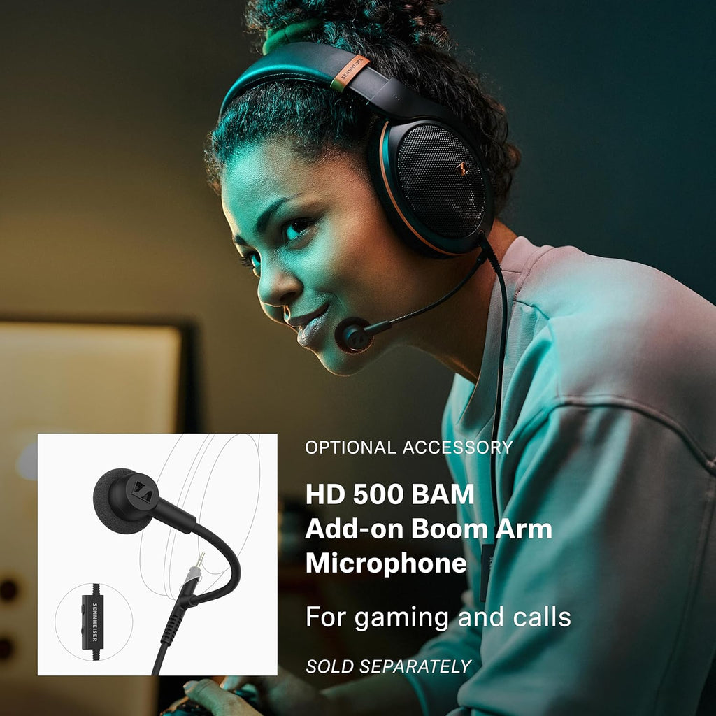 Sennheiser HD 505 - Casque Gaming Filaire Over Ear avec Son Transparent et Basses Contrôlées, Confort Amélioré, Studio pour Musique, Travail, Casque PS4, Audiophiles, Étudiants, Voyage, Édition Cuivre