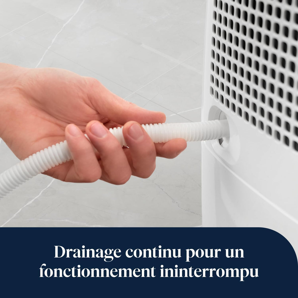 De’Longhi Tasciugo AriaDry - Déshumidificateur Portable pour la Maison, Filtration à 3 Actions, Élimination de l'Humidité 12L/24h, Séchage, Anti-Moisissure, Silencieux, Blanc (DEX212SF)