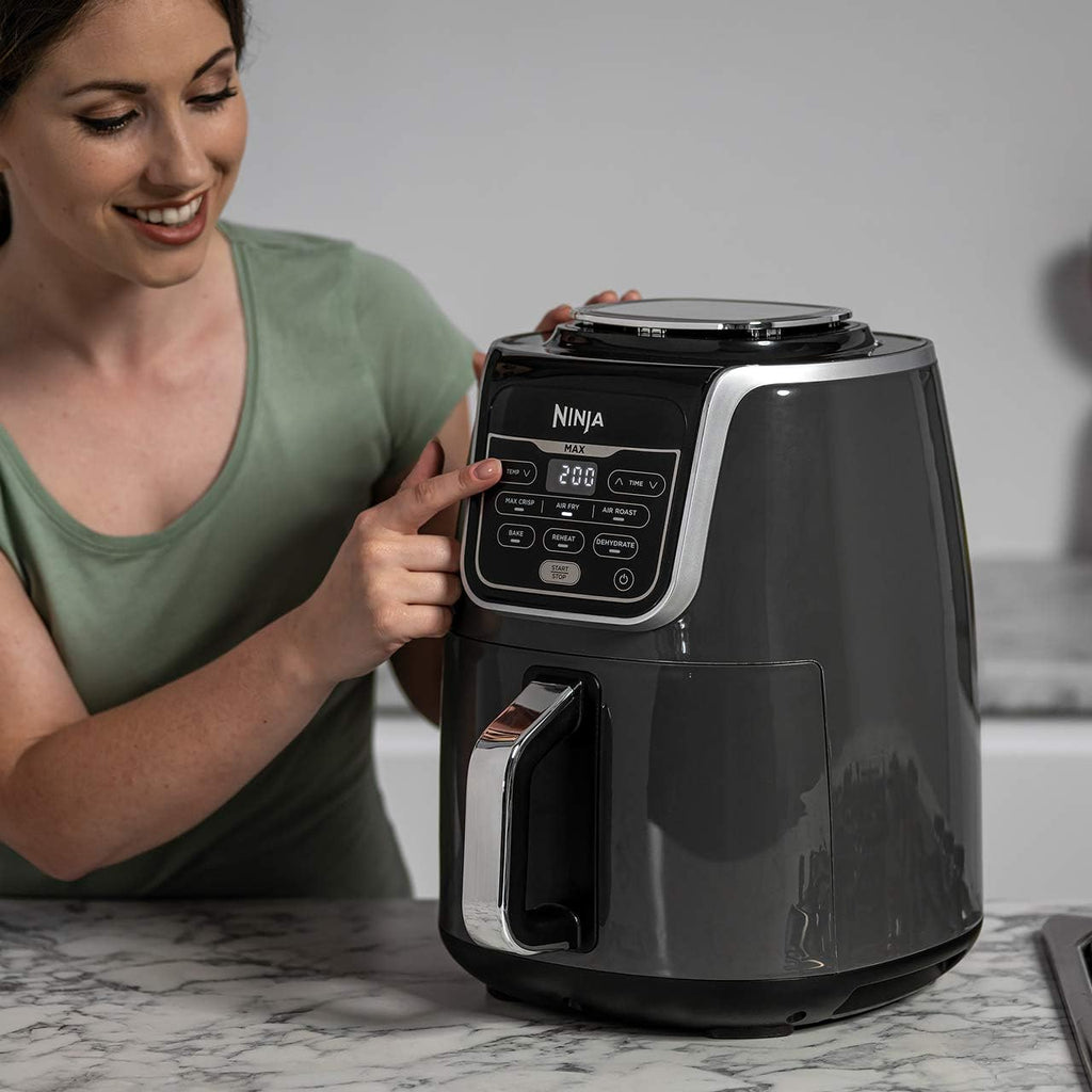 Ninja Air Fryer Max [AF160UK] 5.2 Litres, Grey and Black
