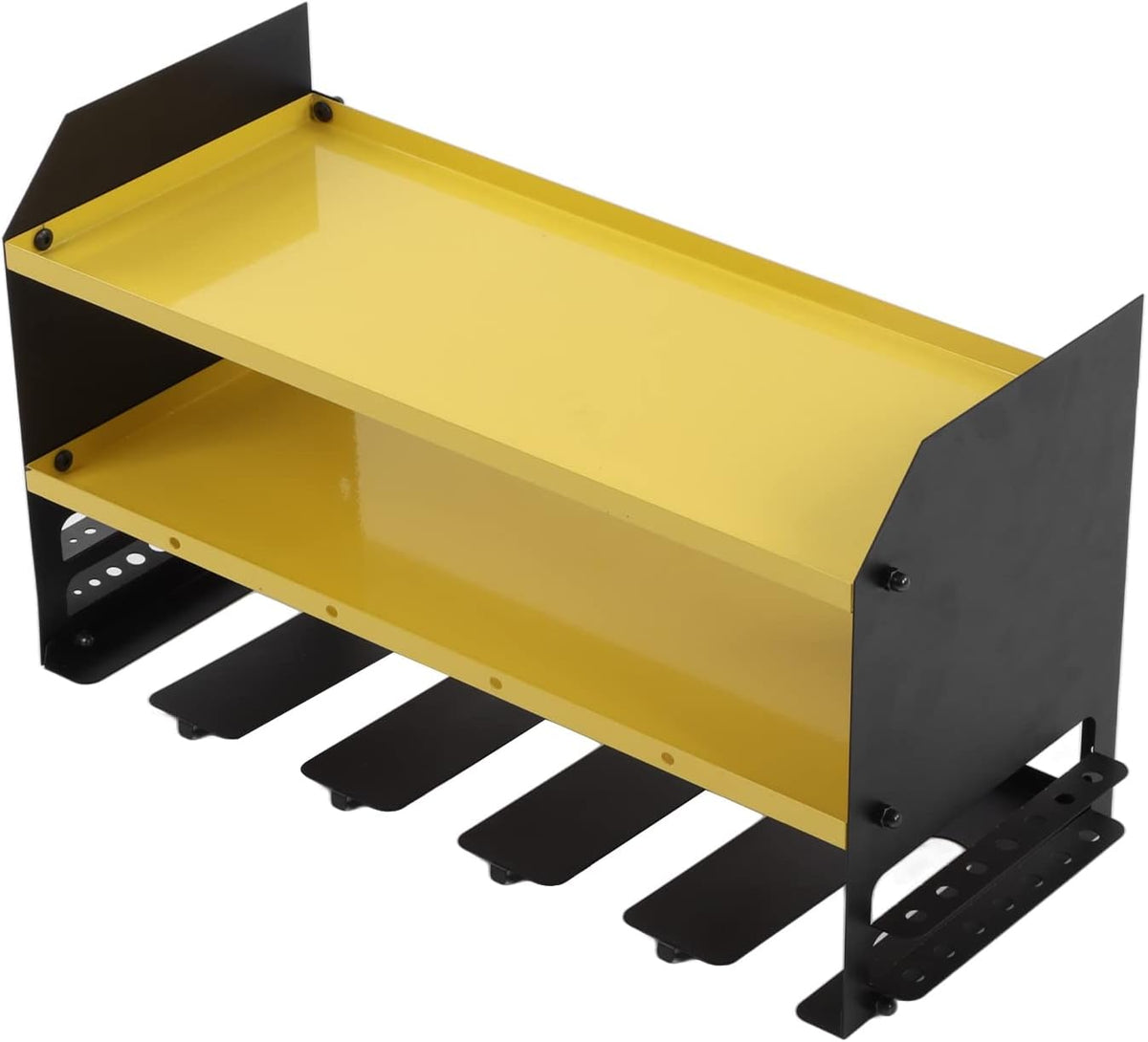 Gucagle Organisateur d'outils électriques, support mural robuste pour outils de garage, étagère de rangement, support de perceuse pour atelier, hangar en acier estampé, capacité de 35 lb