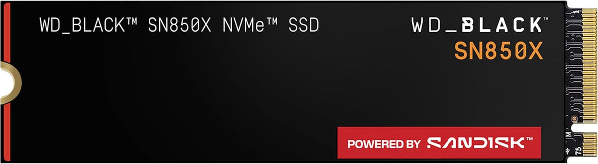 WD_BLACK SN850X 1To M.2 2280 PCIe Gen4 NVMe SSD pour le gaming jusqu'à 7300 Mo/s
