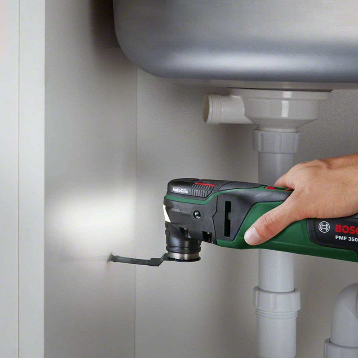Outil multifonctions Bosch - PMF 350 CES (350W, livrés avec accessoires, interface Starlock et Starlockplus) & Bosch 2608661695 Set de 4 pièces pour carrelage