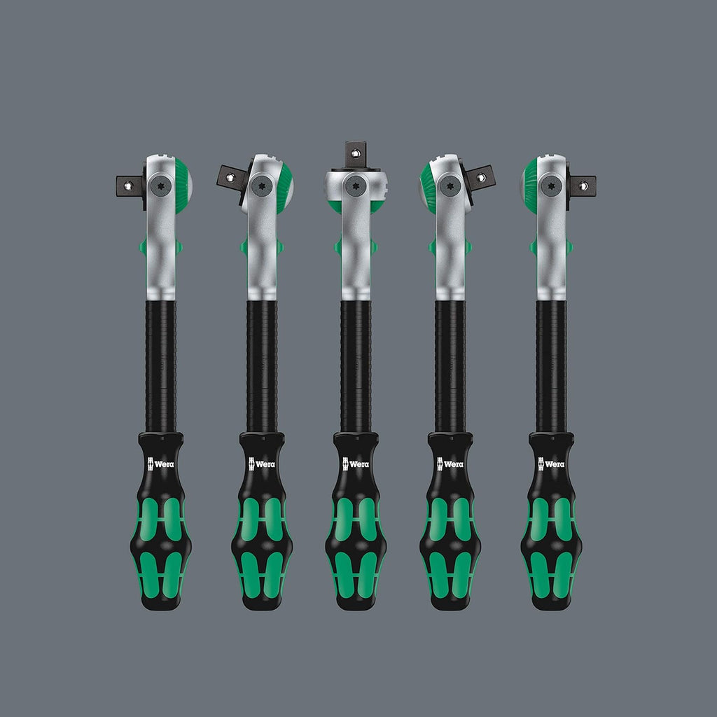 Wera Jeu de cliquet, Vert, 1/4, 1/2 Pouce métrique, 43-tlg