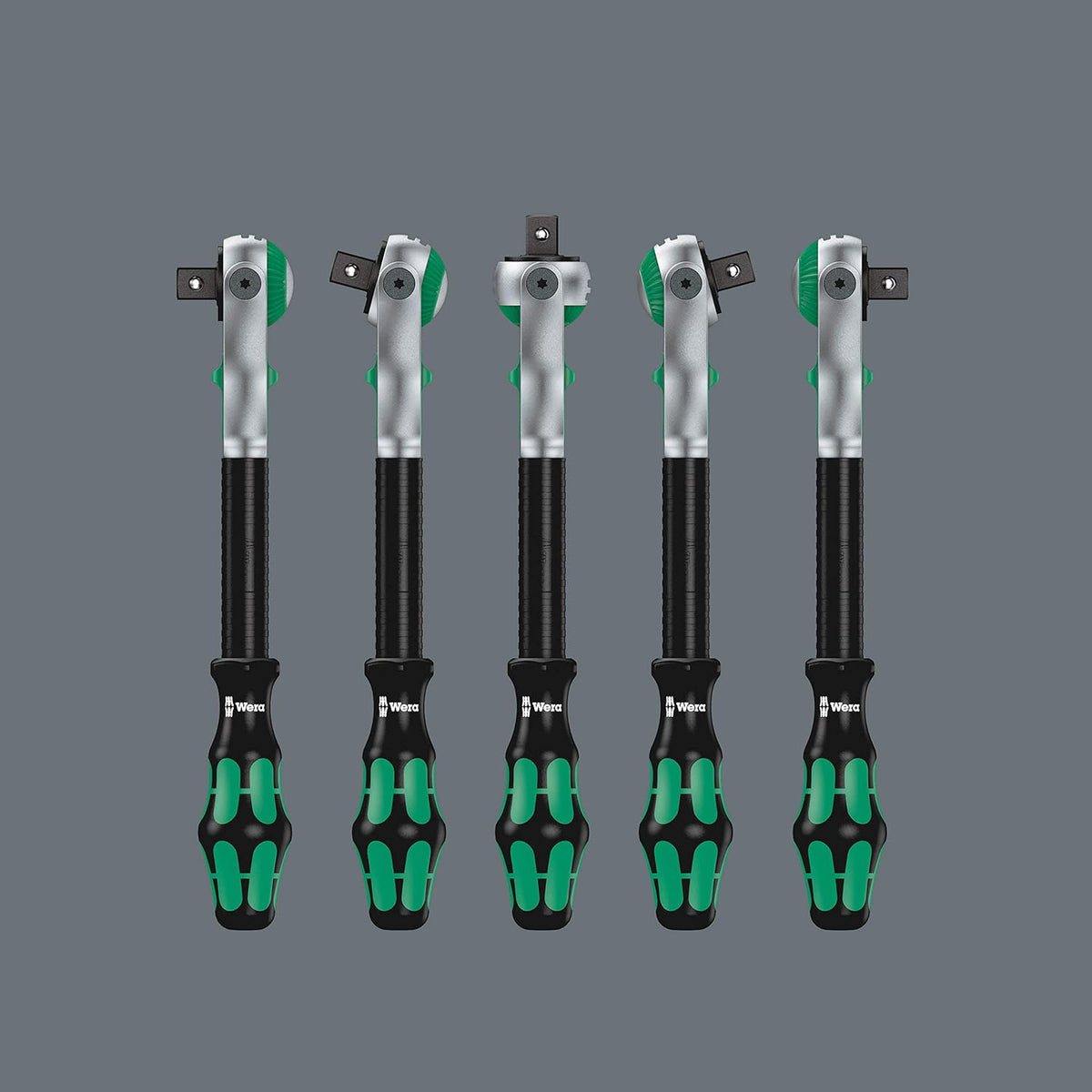 Wera Jeu de cliquet, Vert, 1/4, 1/2 Pouce métrique, 43-tlg