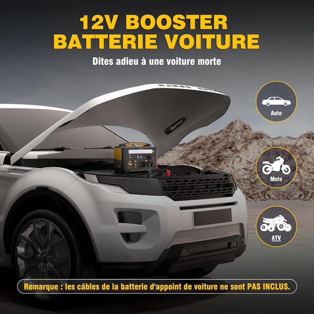 VTOMAN Jump 600X Station électrique Portable 600W - 299Wh Generateur Electrique Portable LiFePO4 Batterie Générateur, Dual PD 60W Typ-C Sortie, Capacité Extensible à 939Wh pour Camping Extérieur