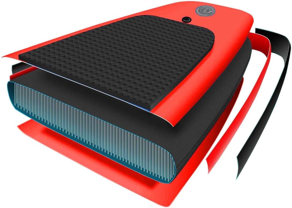 Home Outdoor AutresInflatable Stand Up Paddle Board Set Rouge 330x76x10 cm