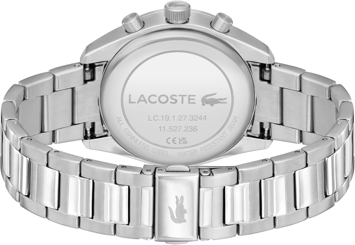 Montre Chronographe à Quartz Collection Boston pour Homme avec Bracelet en Cuir ou en Acier Inoxydable en Maillons ou Maille