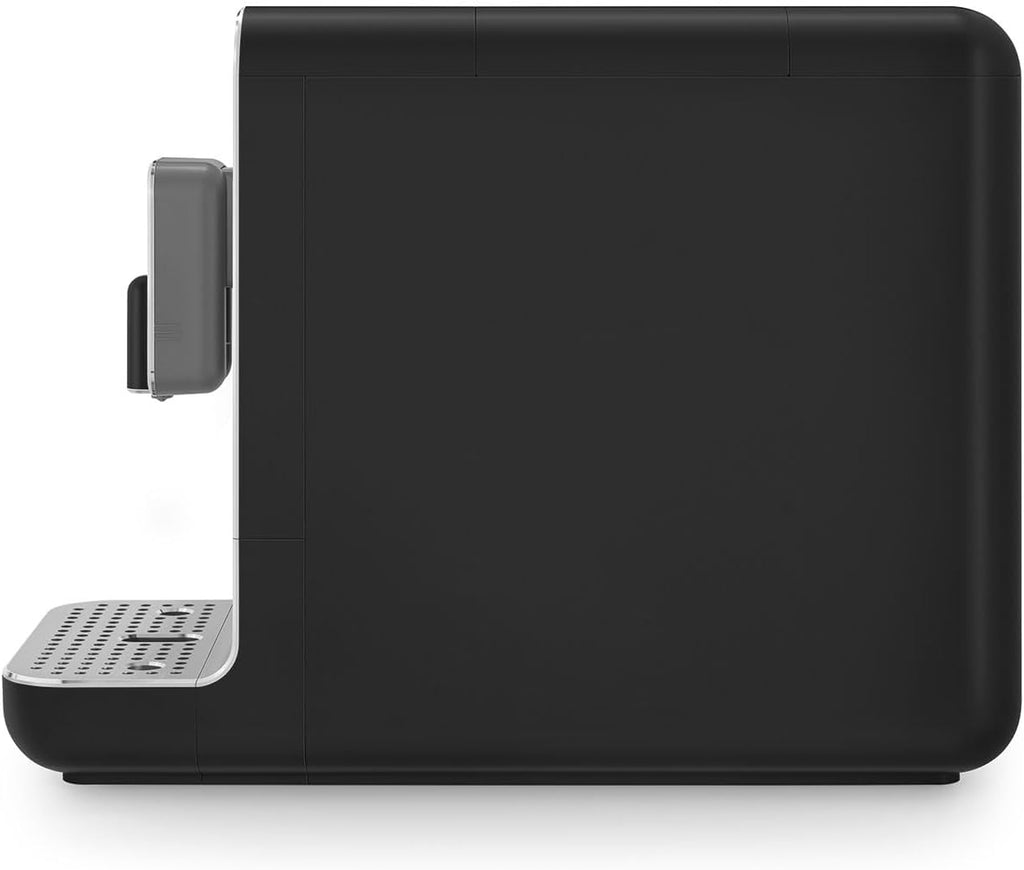 Smeg, Machine à Café Expresso Automatique BCC11BLMEU, Broyeur à grain intégré, Système Thermoblock, Réservoir d'Eau 1,4 L, Bac Récupérateur Amovible, Dimensions Compactes, 1350W, Noir