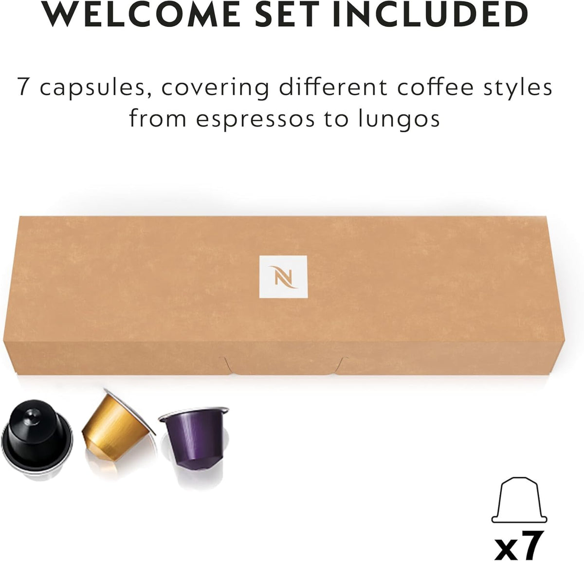 Nespresso De'Longhi Machine à café Gran Lattissima EN640.W avec système de lait automatique, pression 19 bar, 1400 W, Blanc