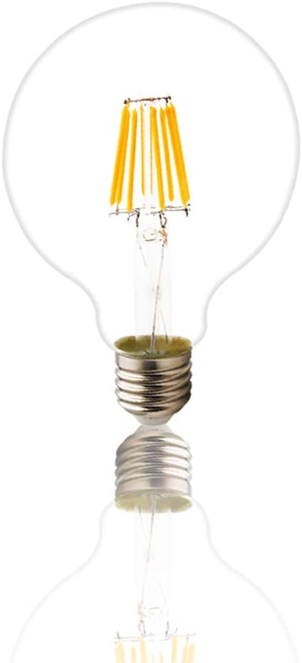 G95 Lot de 20 ampoules à LED Edison E27 220 V 8 W (remplace 40 W) Non dimmable Vintage Ampoule LED en verre 650 lm 2200 K
